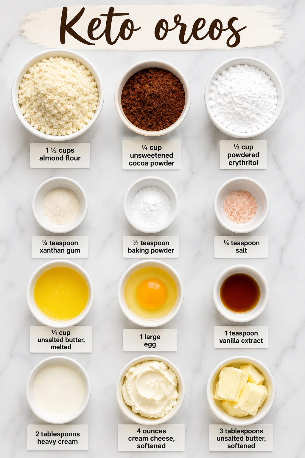 Keto oreos ingredients