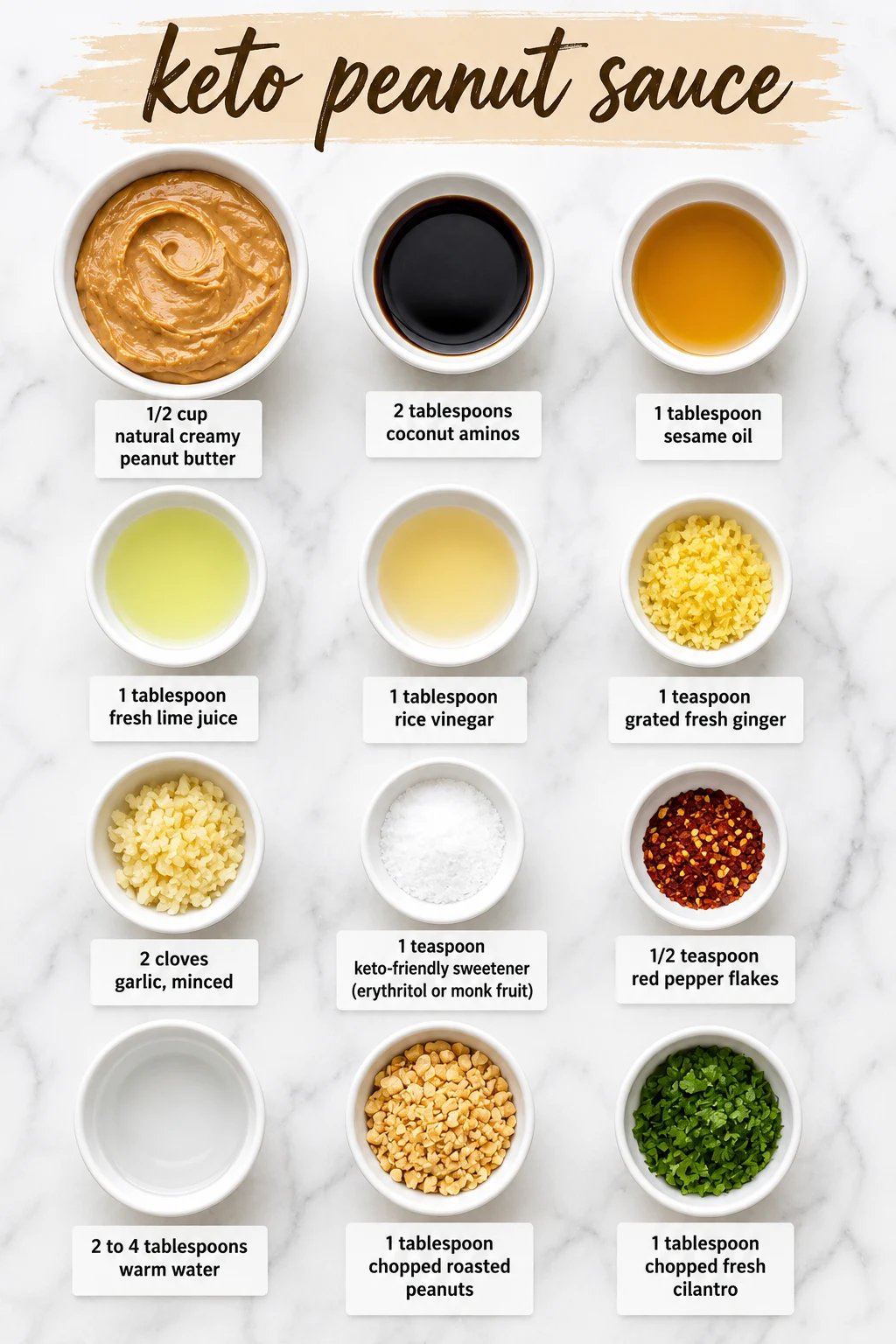 keto peanut sauce ingredients
