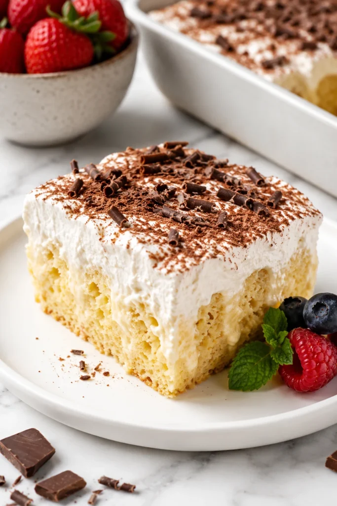 keto poke cake