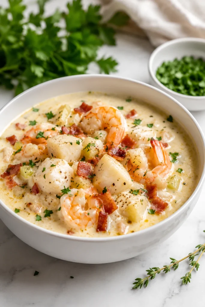 keto seafood chowder