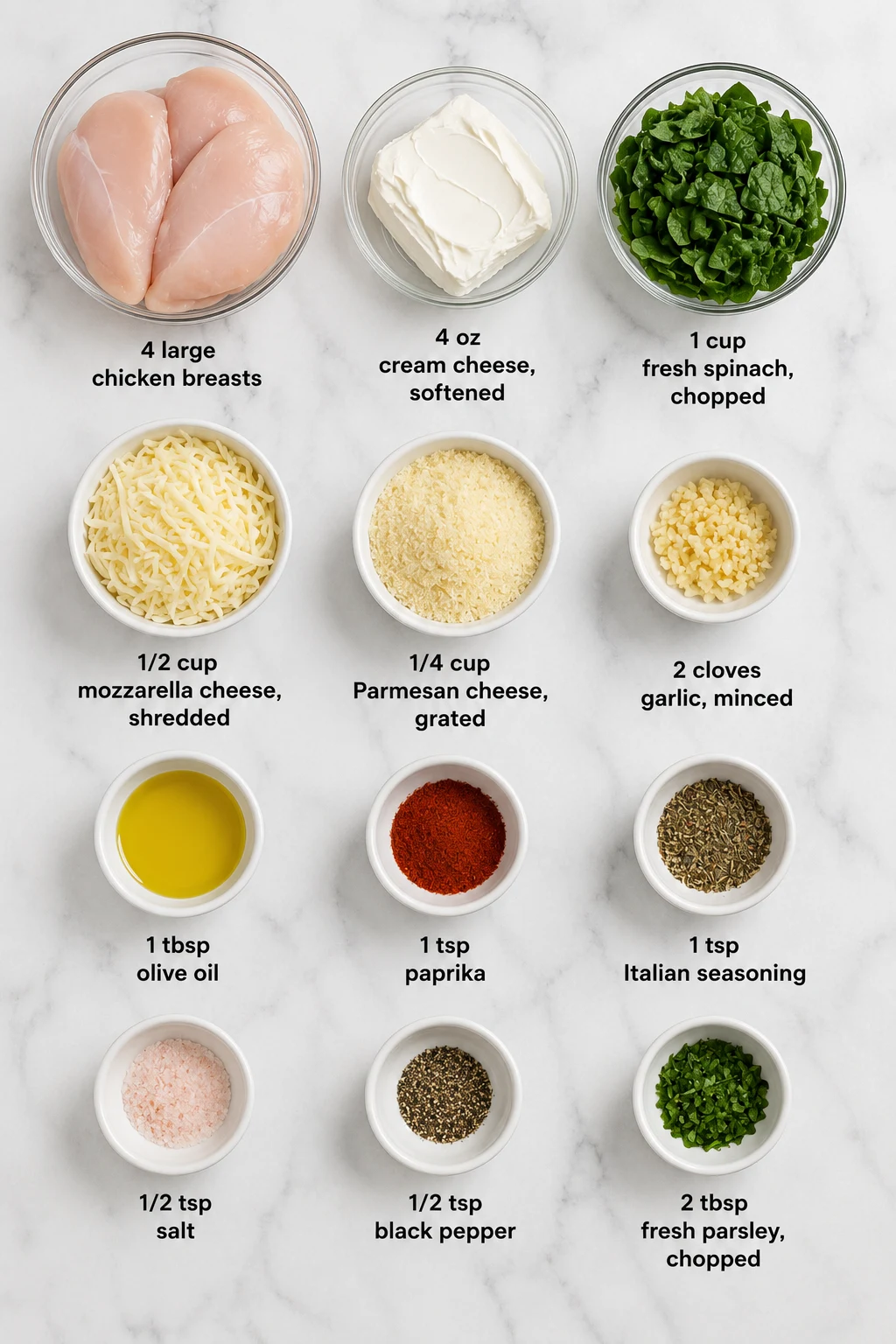 Keto stuffed chicken ingredients