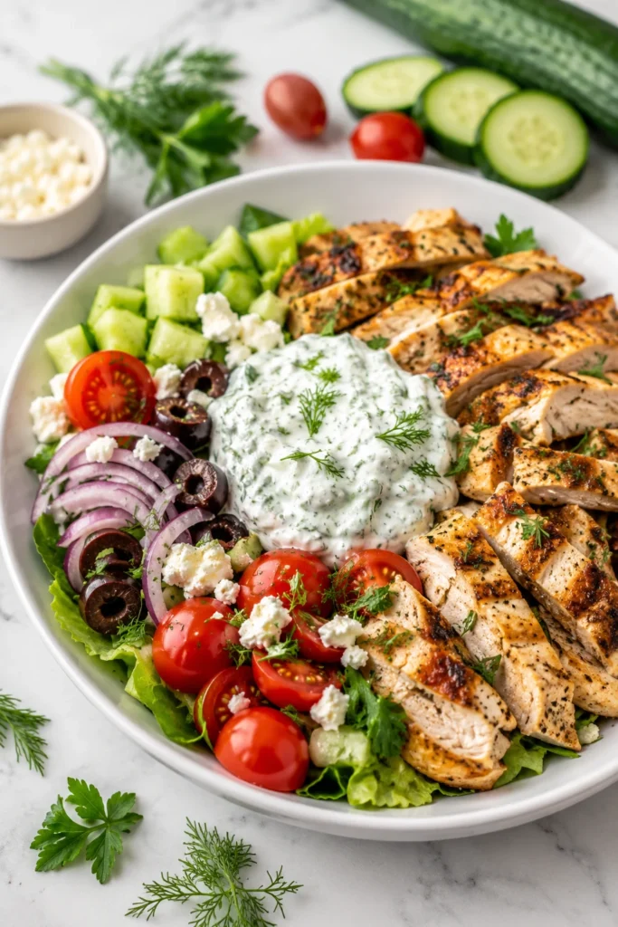 keto tzatziki bowl