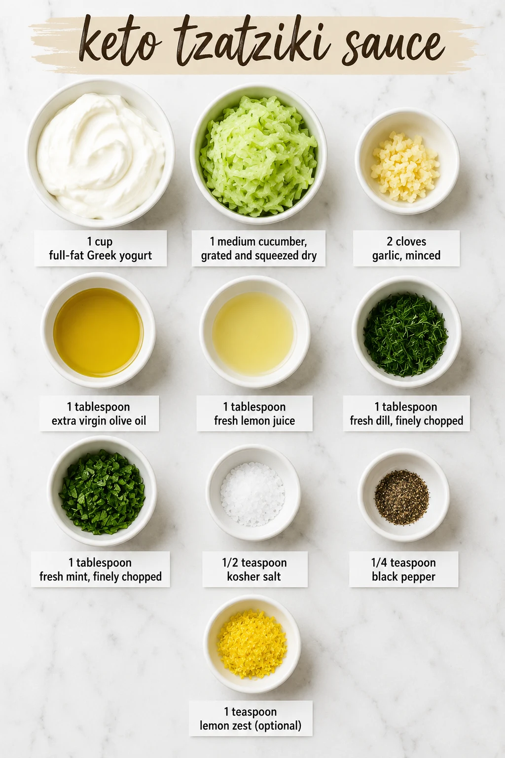keto tzatziki sauce ingredients
