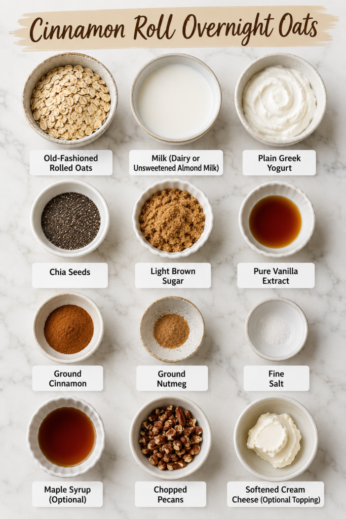 Cinnamon Roll Overnight Oats 1