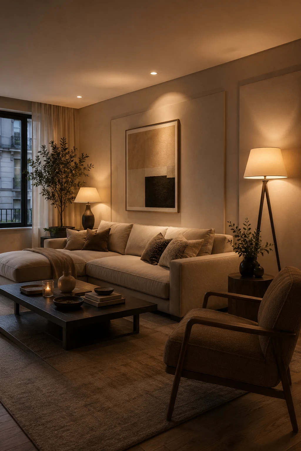 Layer Lighting Instead of Depending on One Ceiling Fixture — apartment inspiration living room