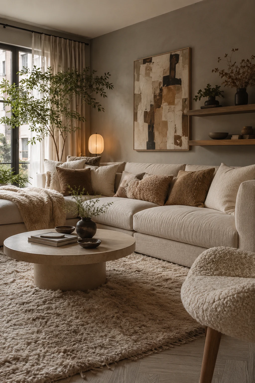 Mix Soft Textures for Everyday Comfort — apartment inspiration living room