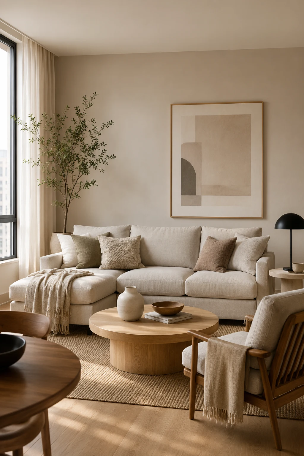 Build Your Apartment Living Room Inspiration Around a Calm Color Palette — apartment living room inspiration