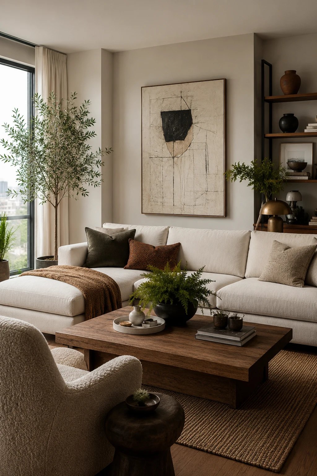 Finish Your Apartment Living Room Inspiration with Thoughtful Styling — apartment living room inspiration