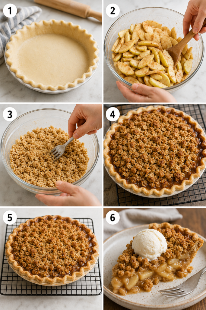apple crumble pie