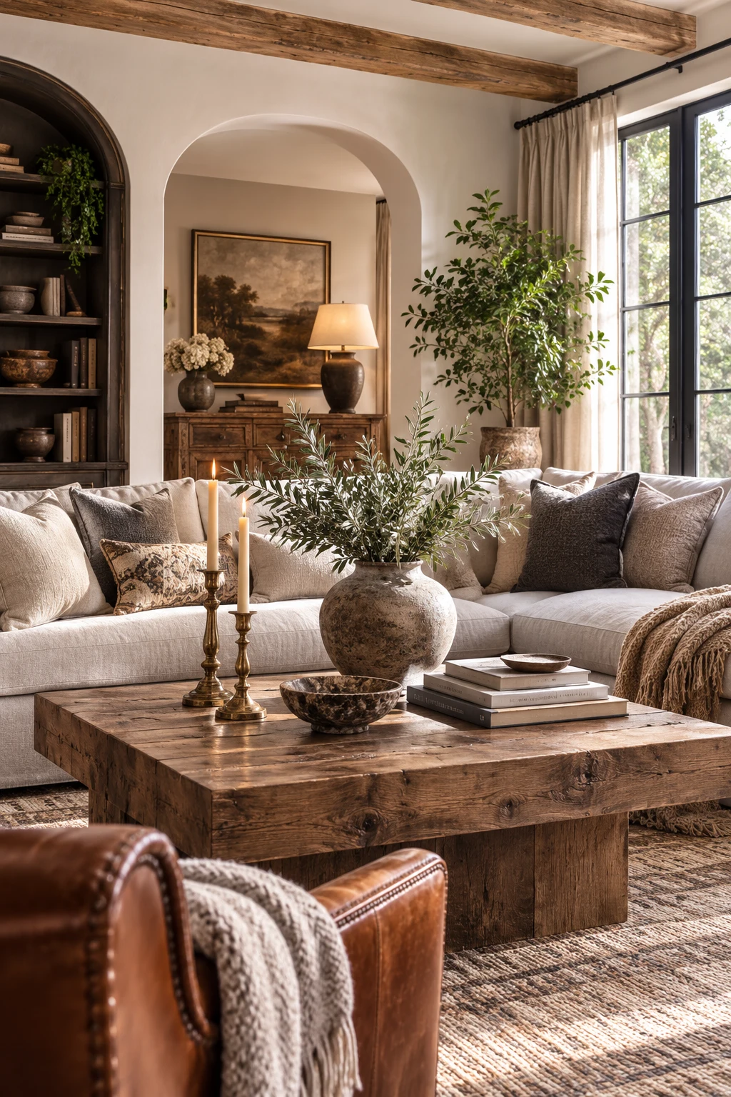 Mix Old and New for Collected Character — arhaus living room inspiration