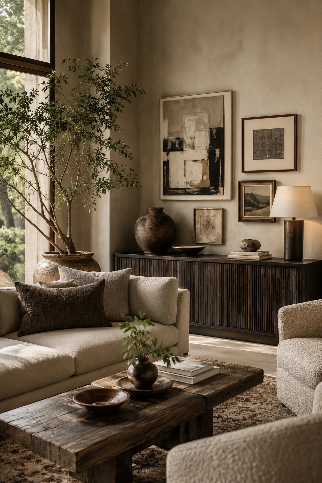 Finish with Thoughtful Artwork and Personal Details — arhaus living room inspiration