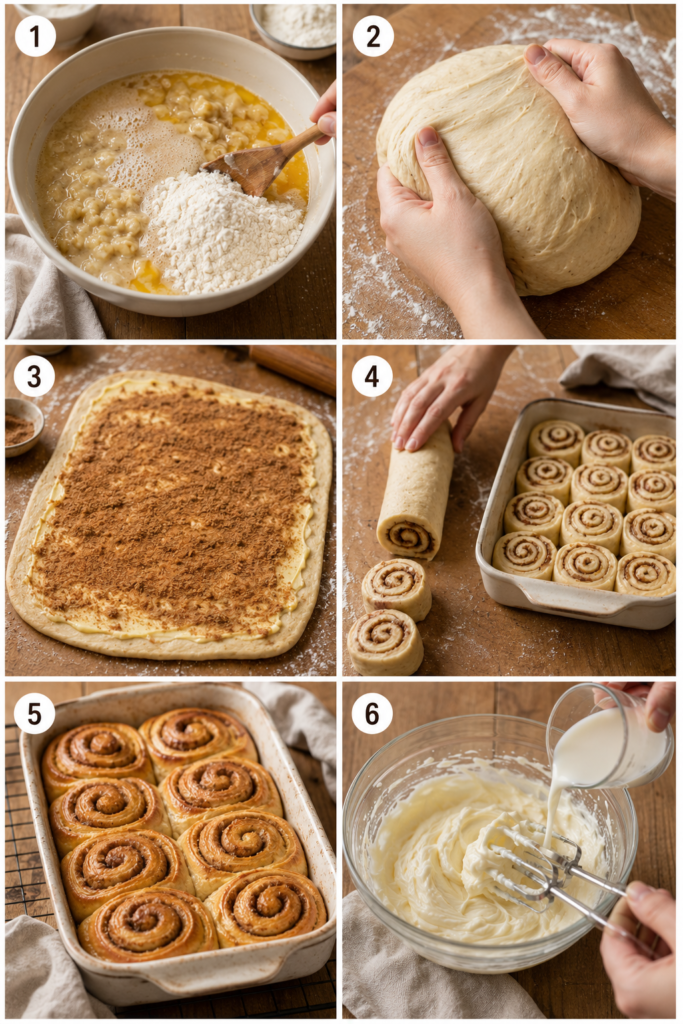 banana cinnamon rolls