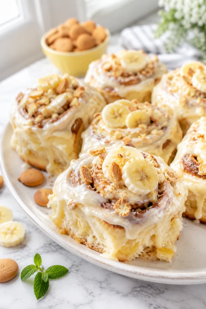 Banana Pudding Cinnamon Rolls Banana Pudding Cinnamon Rolls