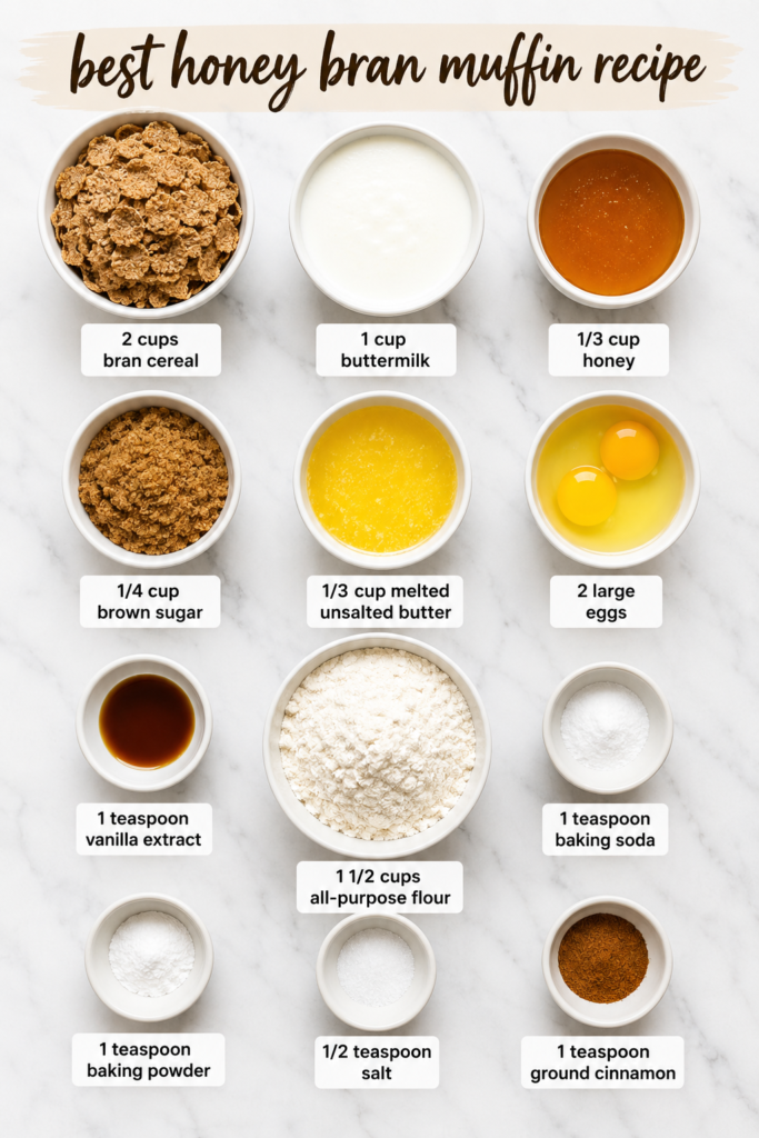 best honey bran muffin recipe