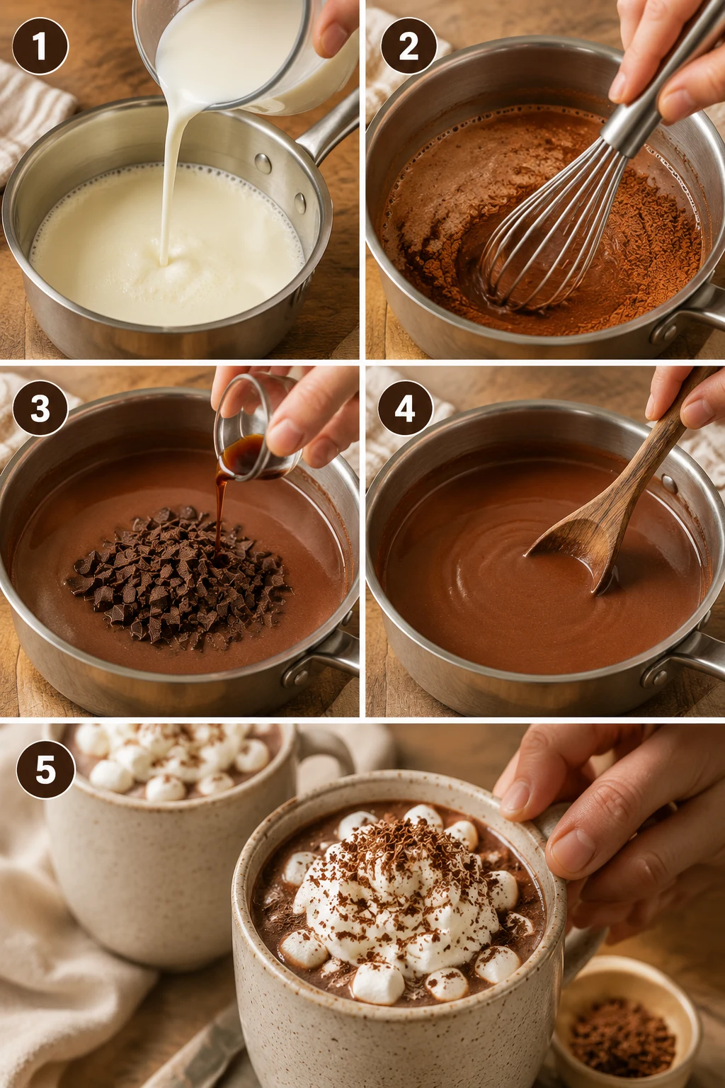 Best Hot Chocolate Recipe step by step