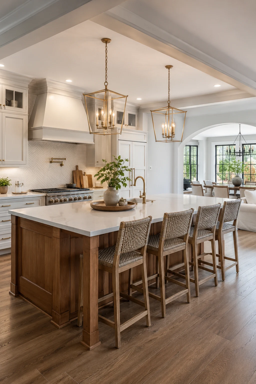 Family-Friendly Kitchen with a Large Entertaining Island — bloxburg kitchen ideas