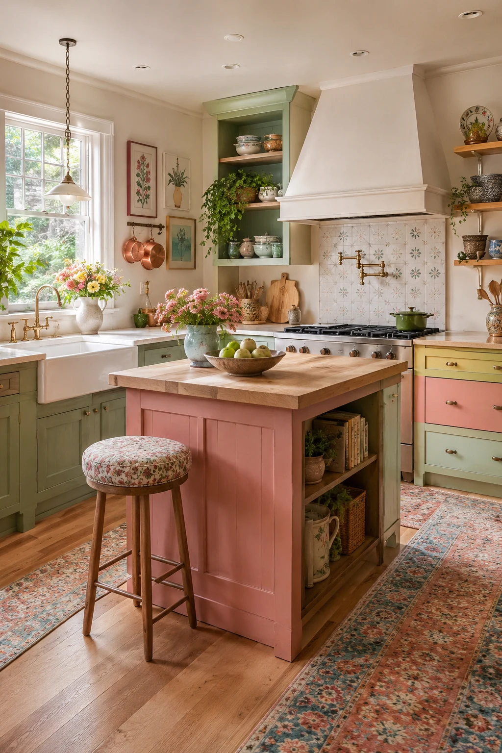Colorful Cottage Kitchen Full of Personality — bloxburg kitchen ideas