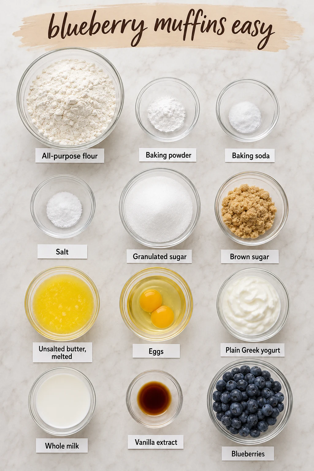 blueberry muffins easy ingredients blueberry muffins easy ingredients