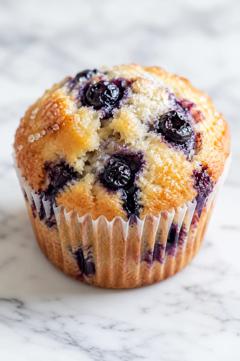 Blueberry muffins from scratch