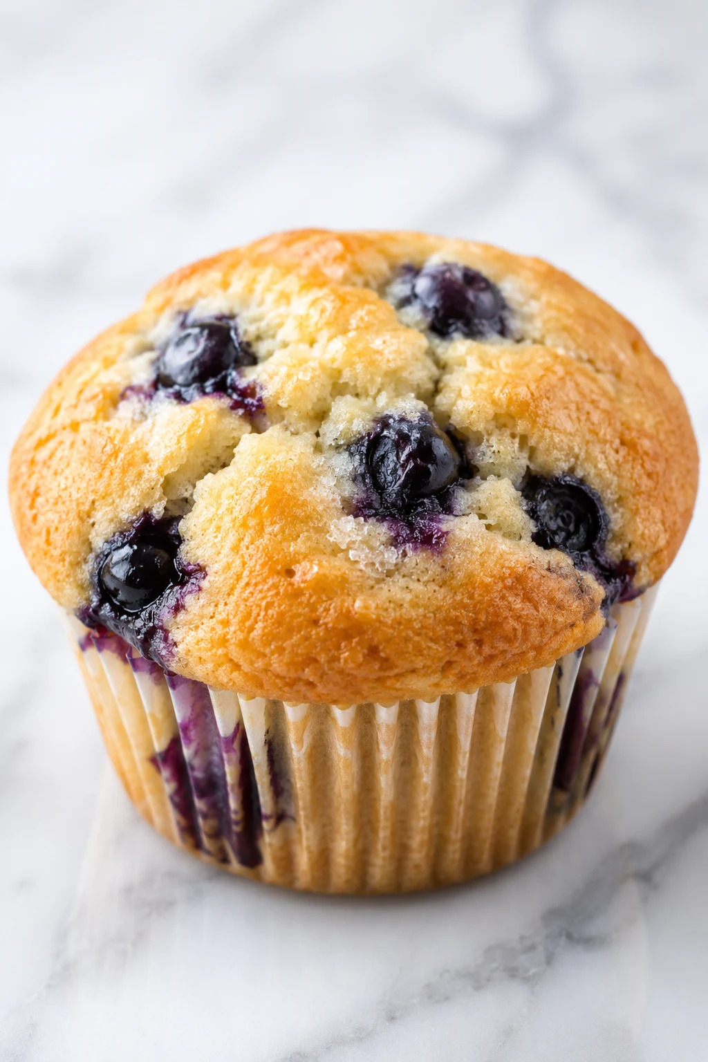 Blueberry muffins moist