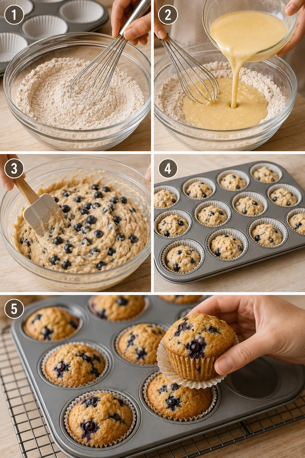 blueberry muffins recipe healthy step by step blueberry muffins recipe healthy step by step