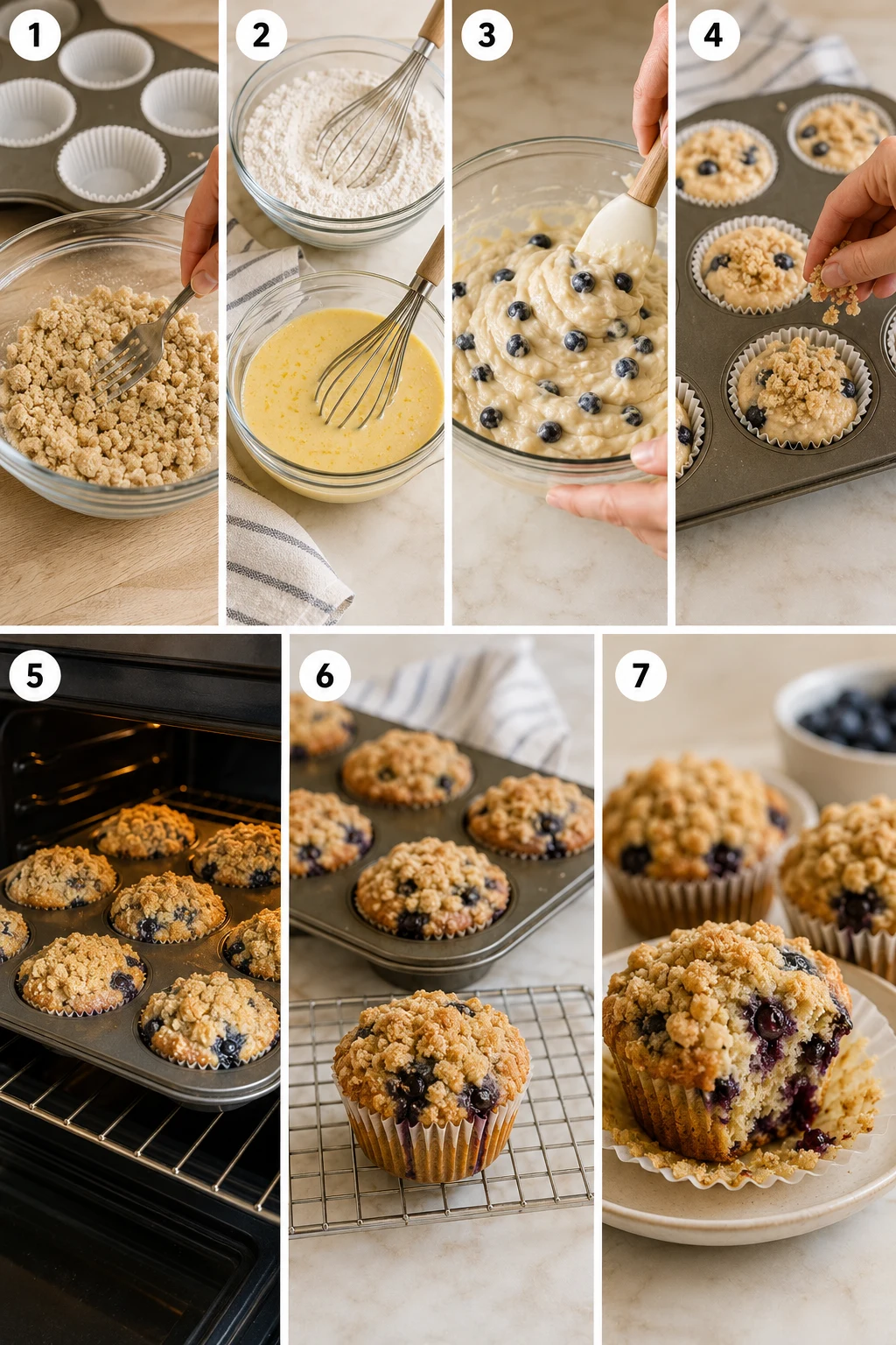 blueberry muffins with streusel step by step blueberry muffins with streusel step by step