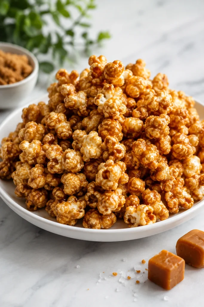 caramel puff corn recipe