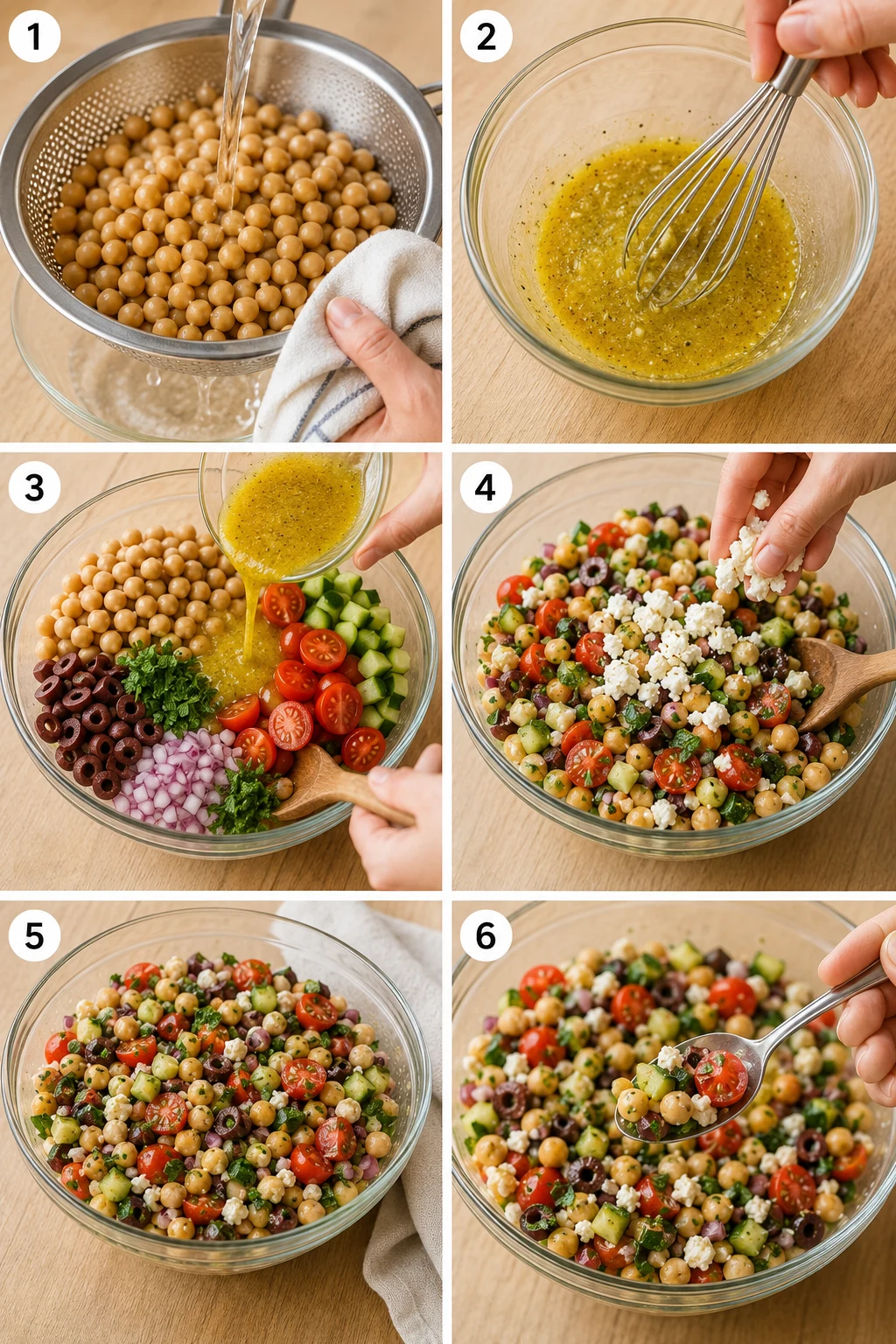 Chickpea Salad recipe step by step Chickpea Salad recipe step by step
