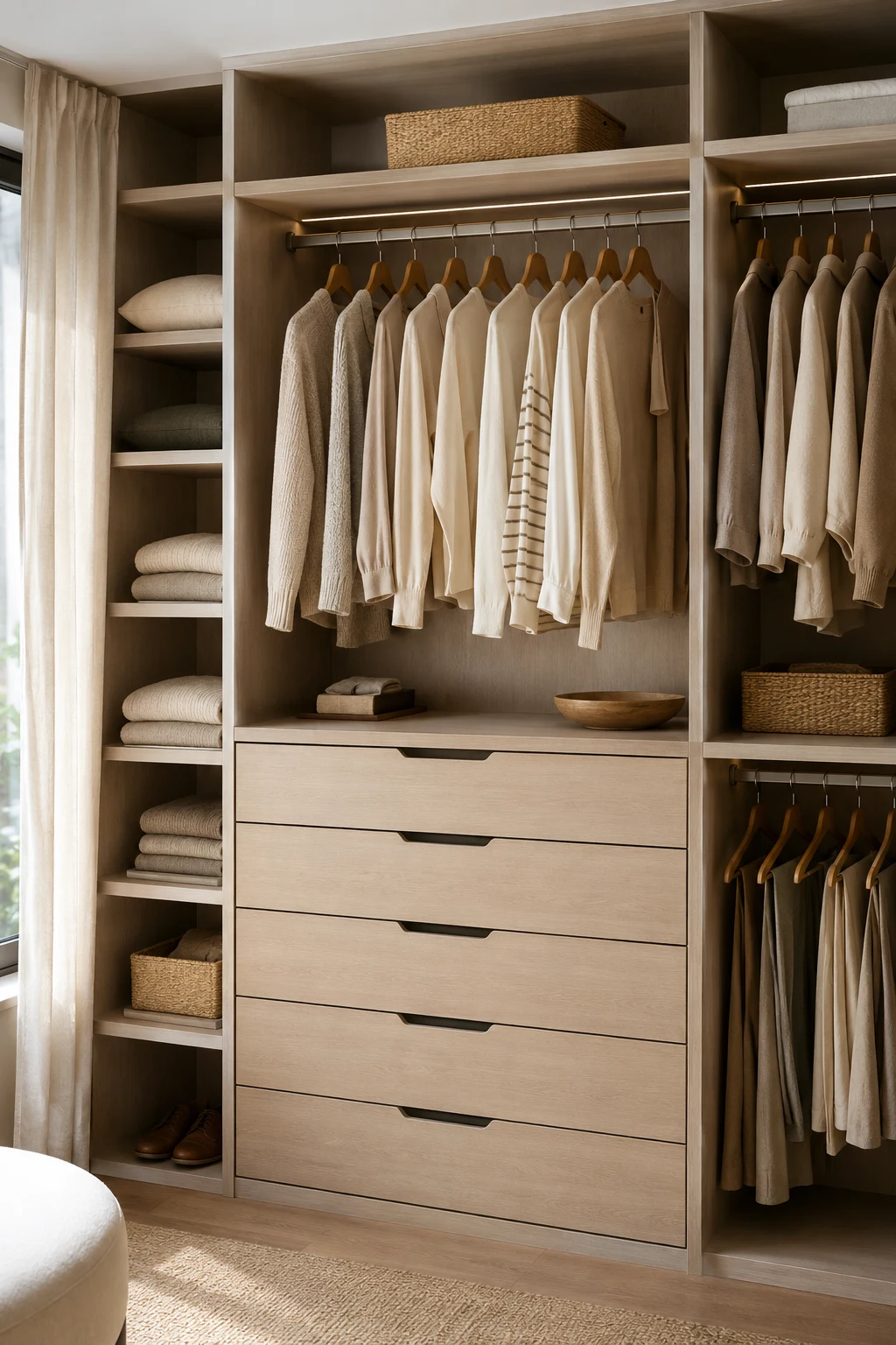 Add Built-In Drawers for an Organized Closet de Pared — closet de pared