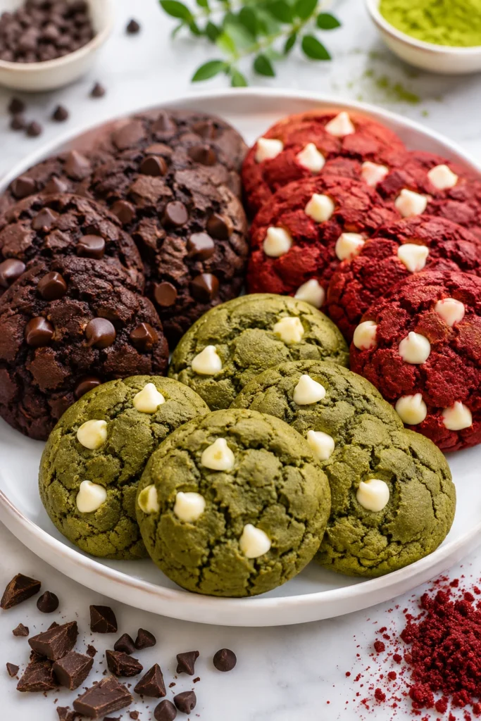 Cookies coklat red velvet matcha cookies coklat red velvet matcha