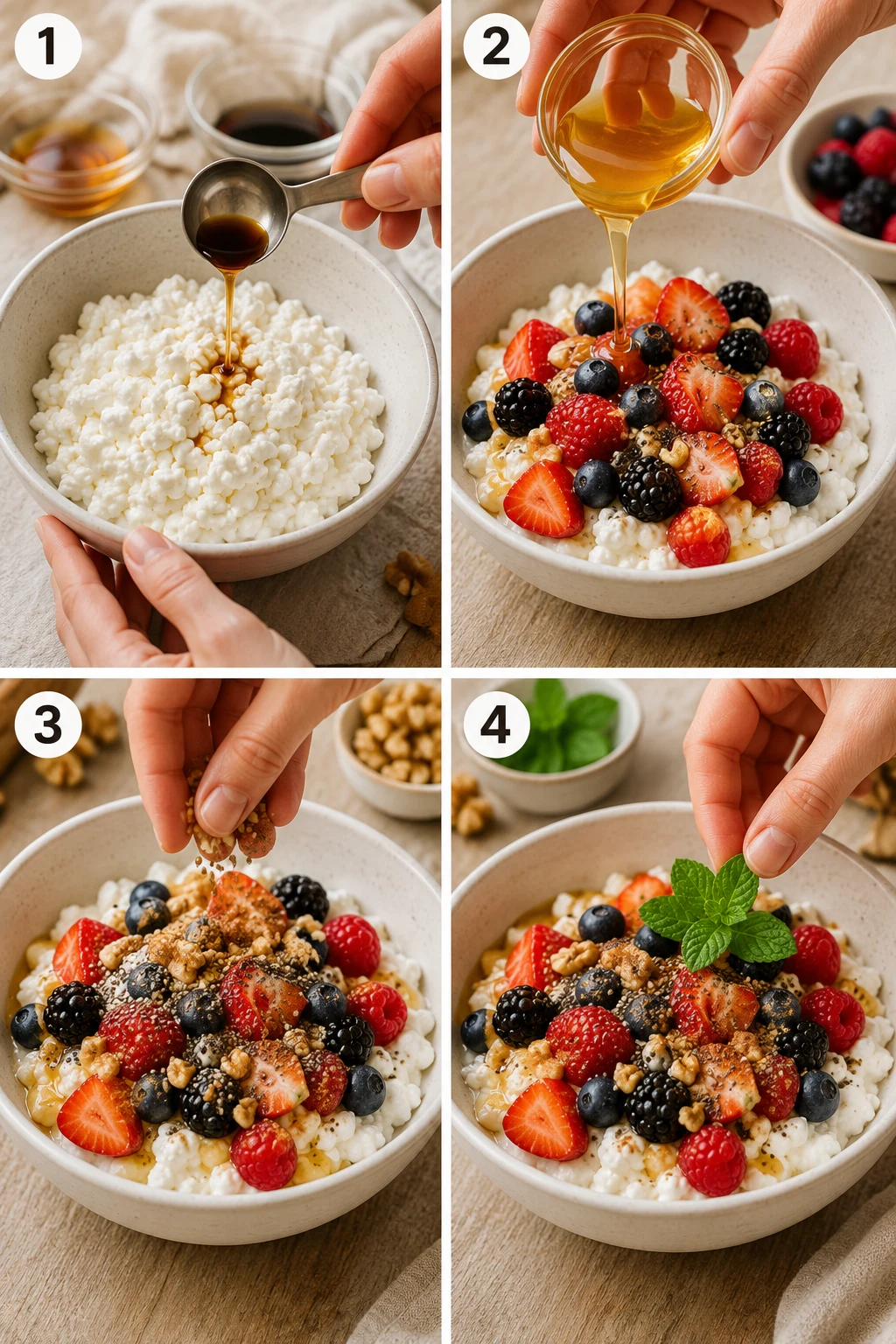 cottage cheese step by step