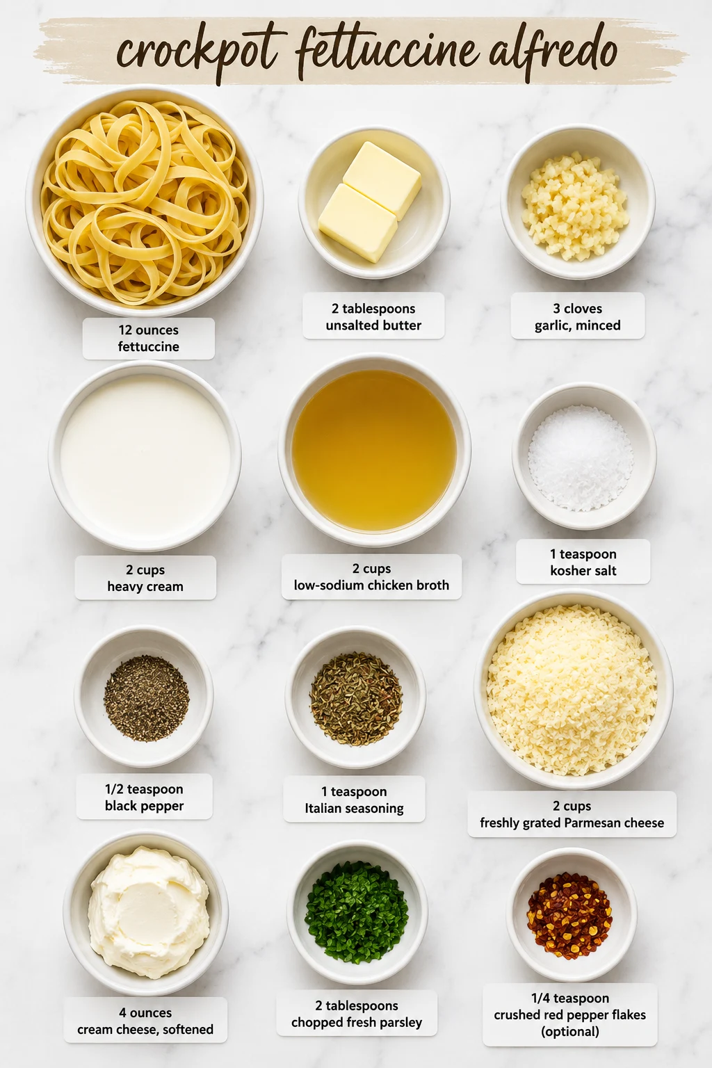 crockpot fettuccine alfredo ingredients crockpot fettuccine alfredo ingredients