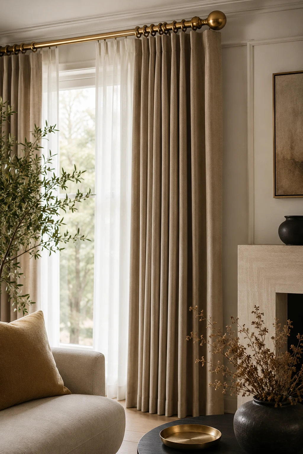Statement Hardware That Elevates Everyday Curtains — curtain inspiration living room