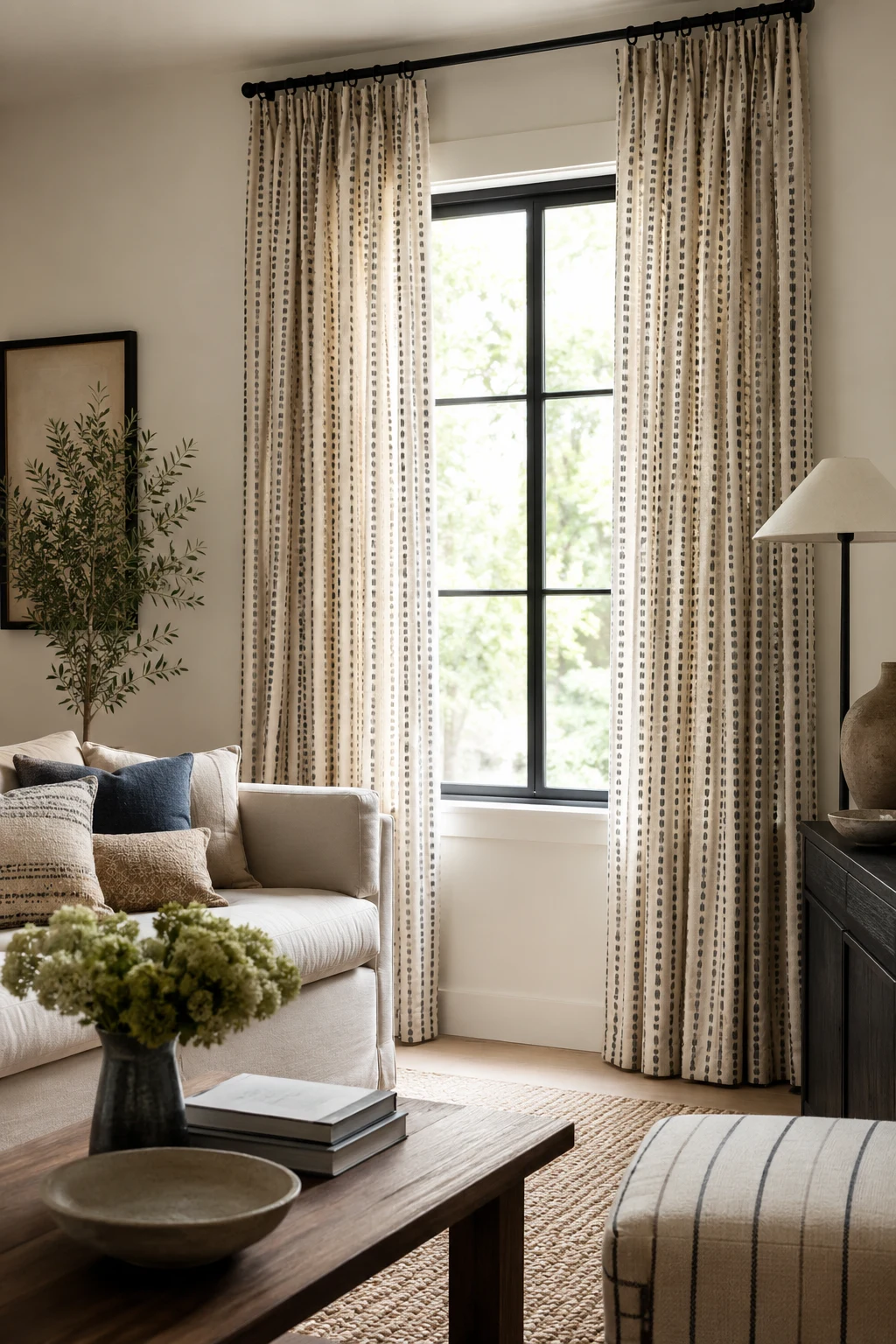 Patterned Curtains That Add Personality Without Overcrowding — curtain inspiration living room