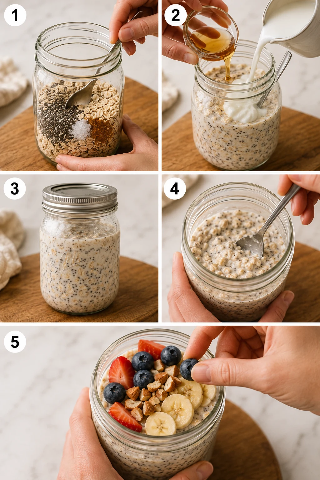 easy overnight oats step by step easy overnight oats step by step
