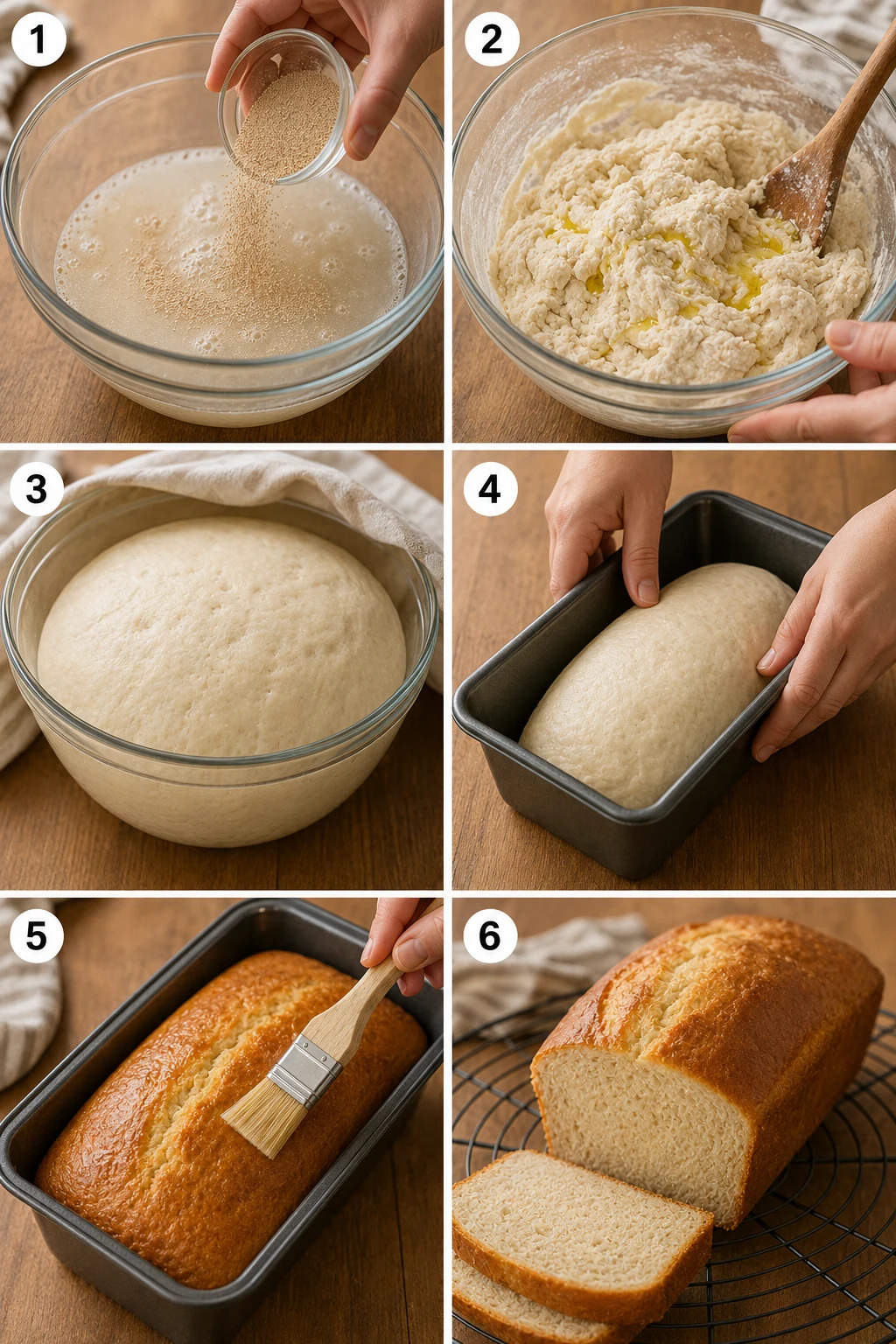 egg-free bread step by step