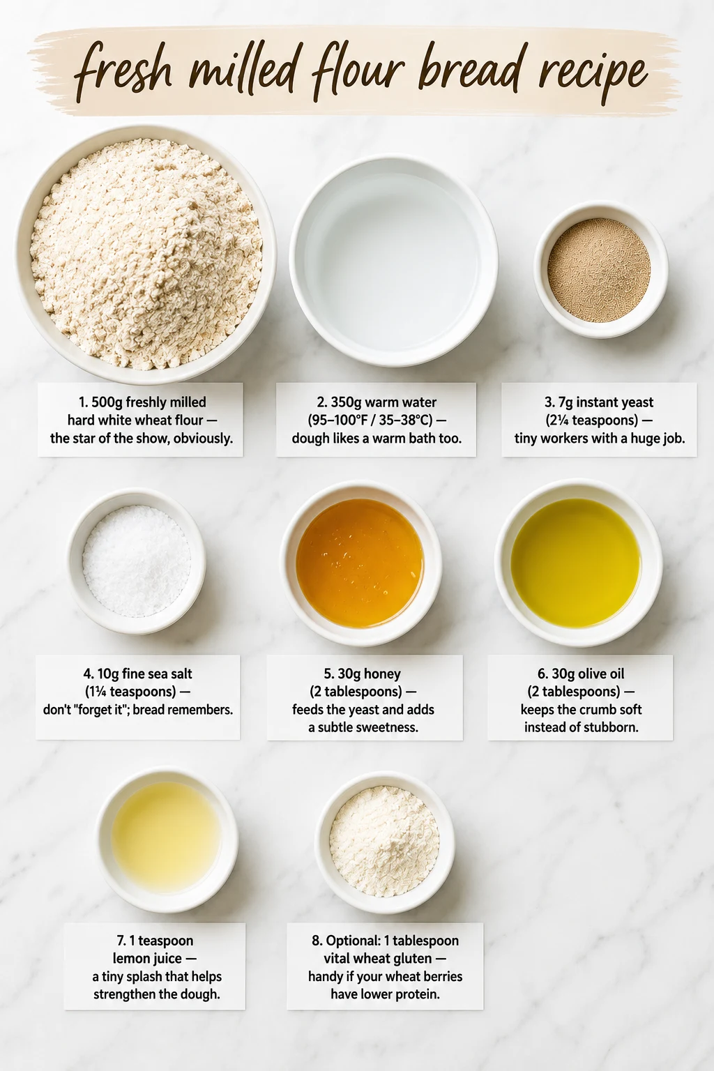 fresh milled flour bread recipe ingredients fresh milled flour bread recipe ingredients