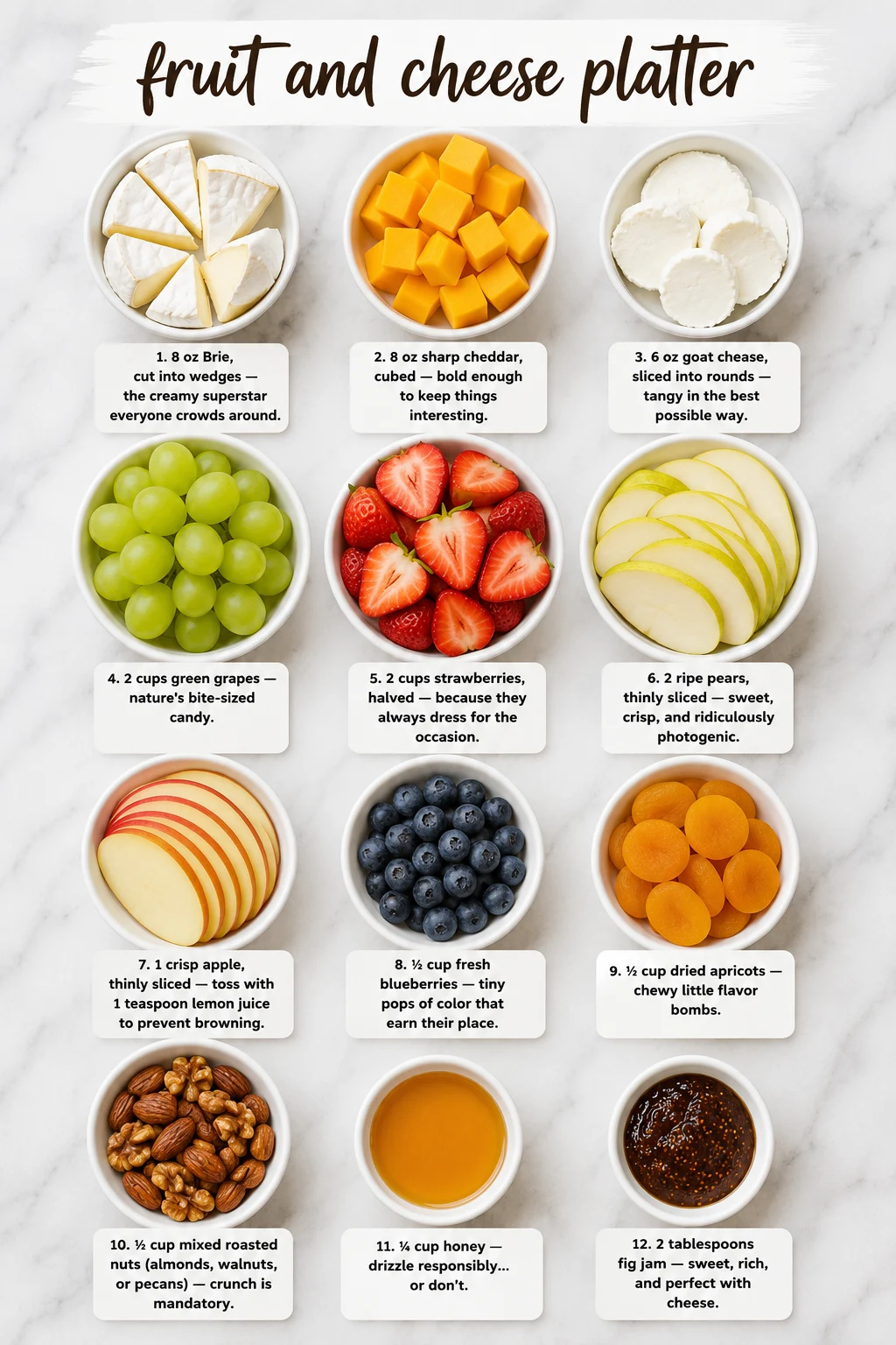fruit and cheese platter ingredients fruit and cheese platter ingredients