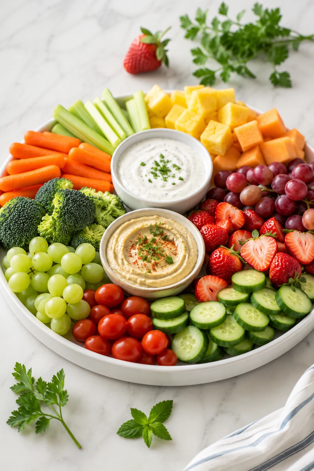 Fruit and veggie platter recipe β easy step-by-step dish