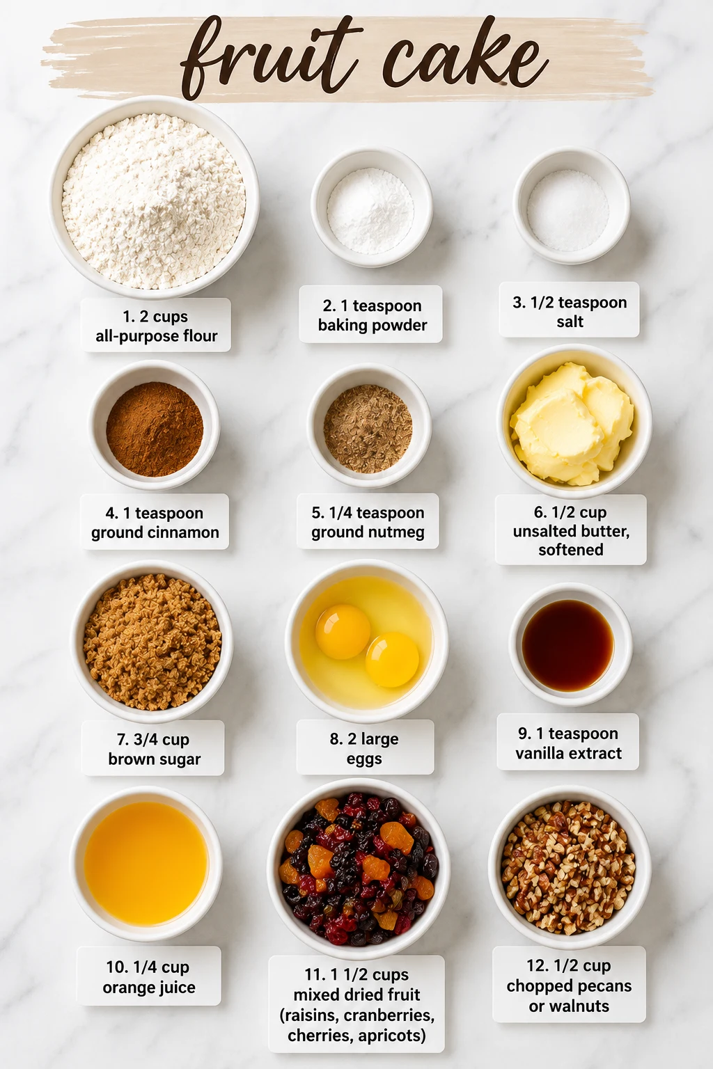 fruit cake ingredients fruit cake ingredients