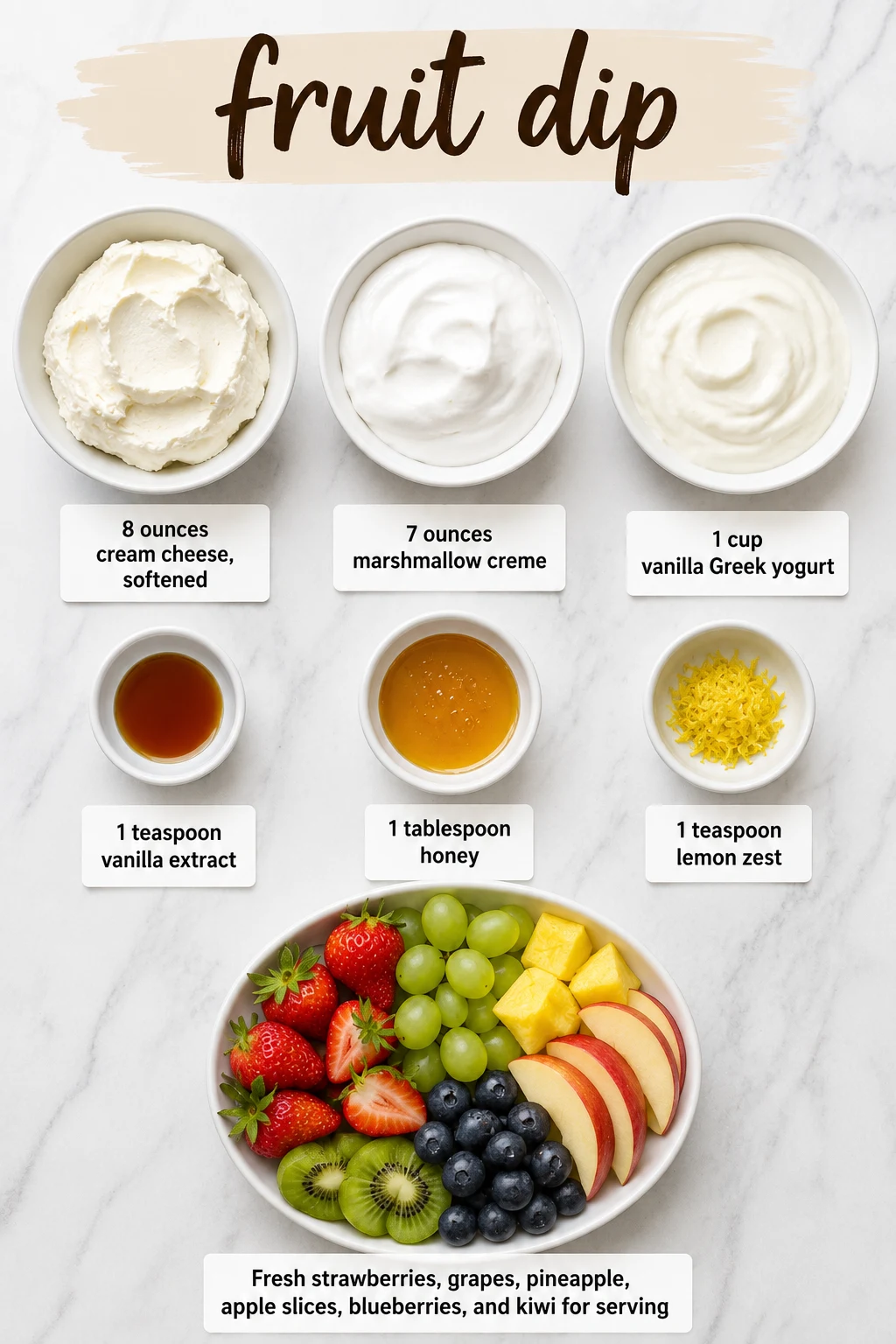 fruit dip ingredients fruit dip ingredients