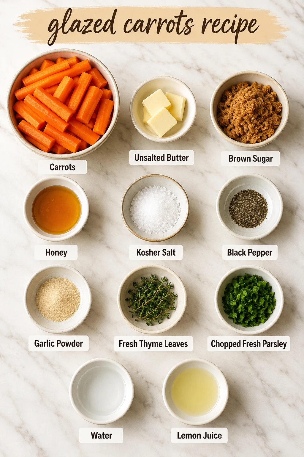 glazed carrots recipe ingredients