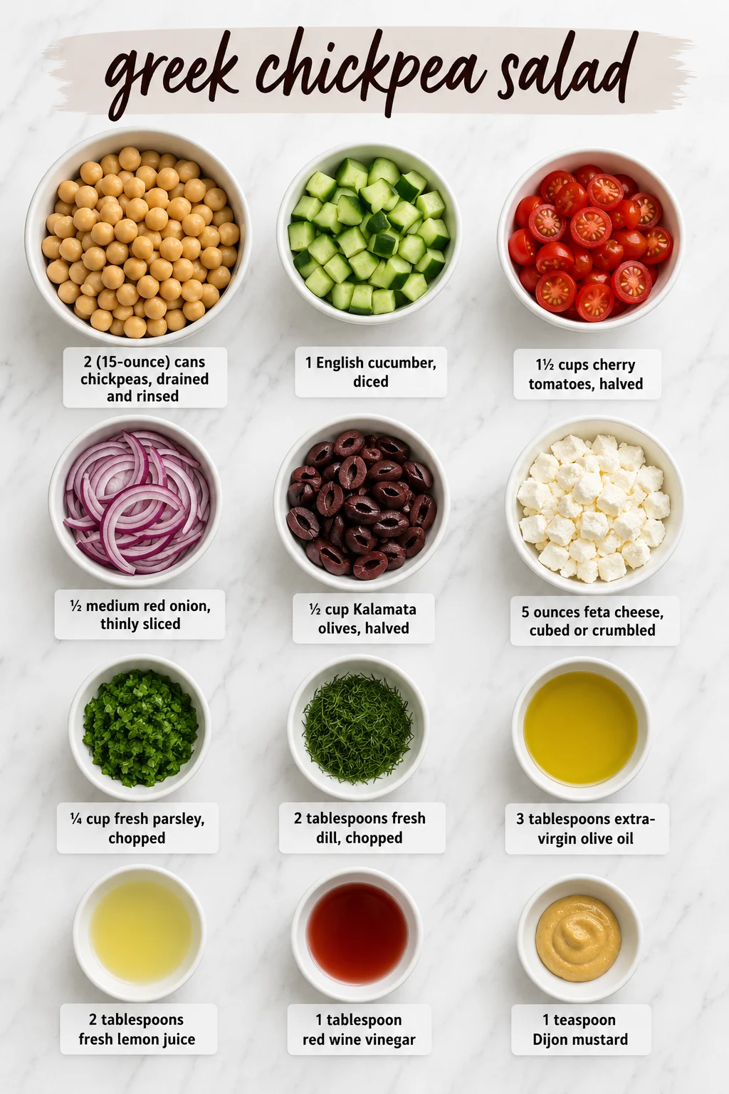 greek chickpea salad ingredients