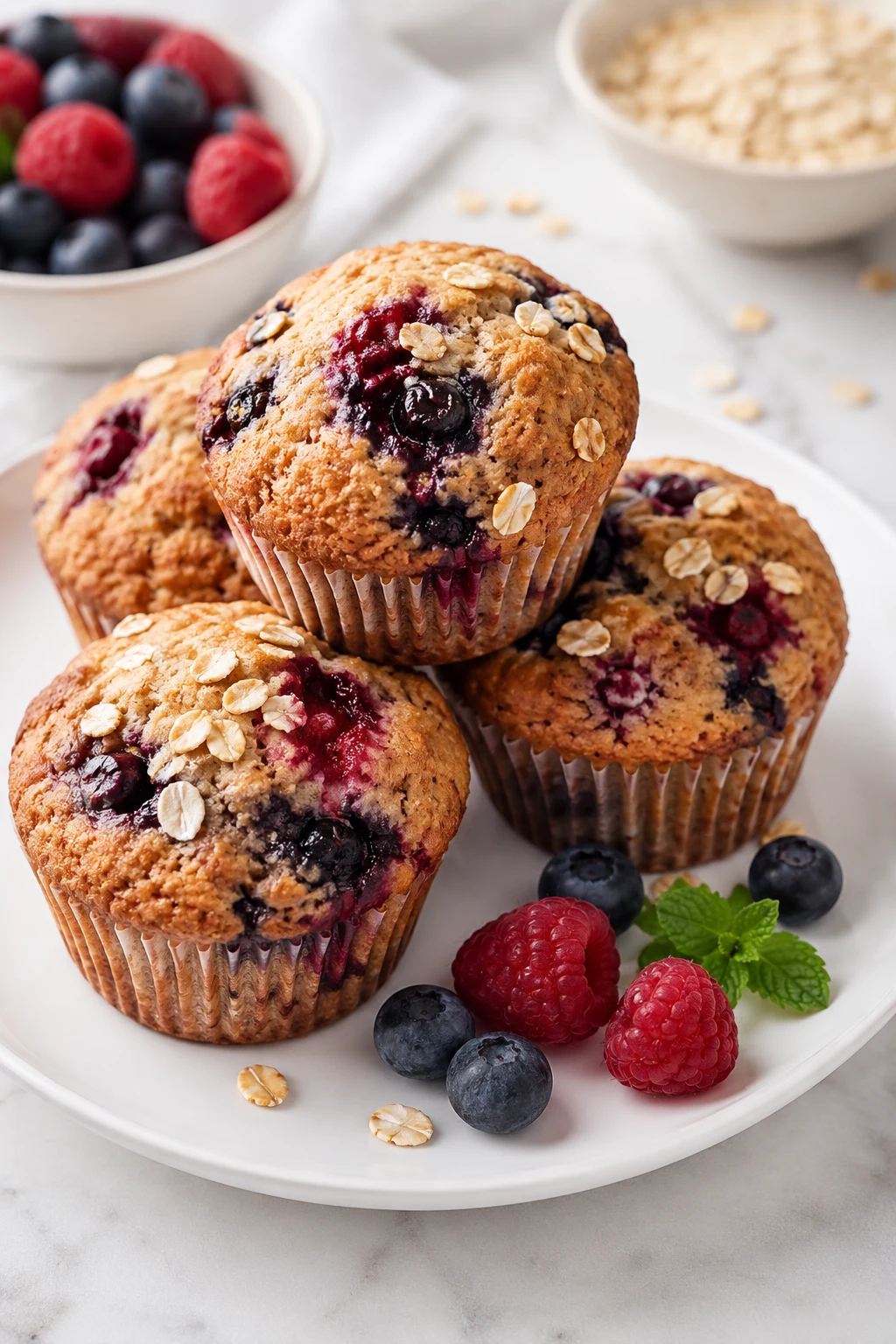 Healthy berry muffin recipe