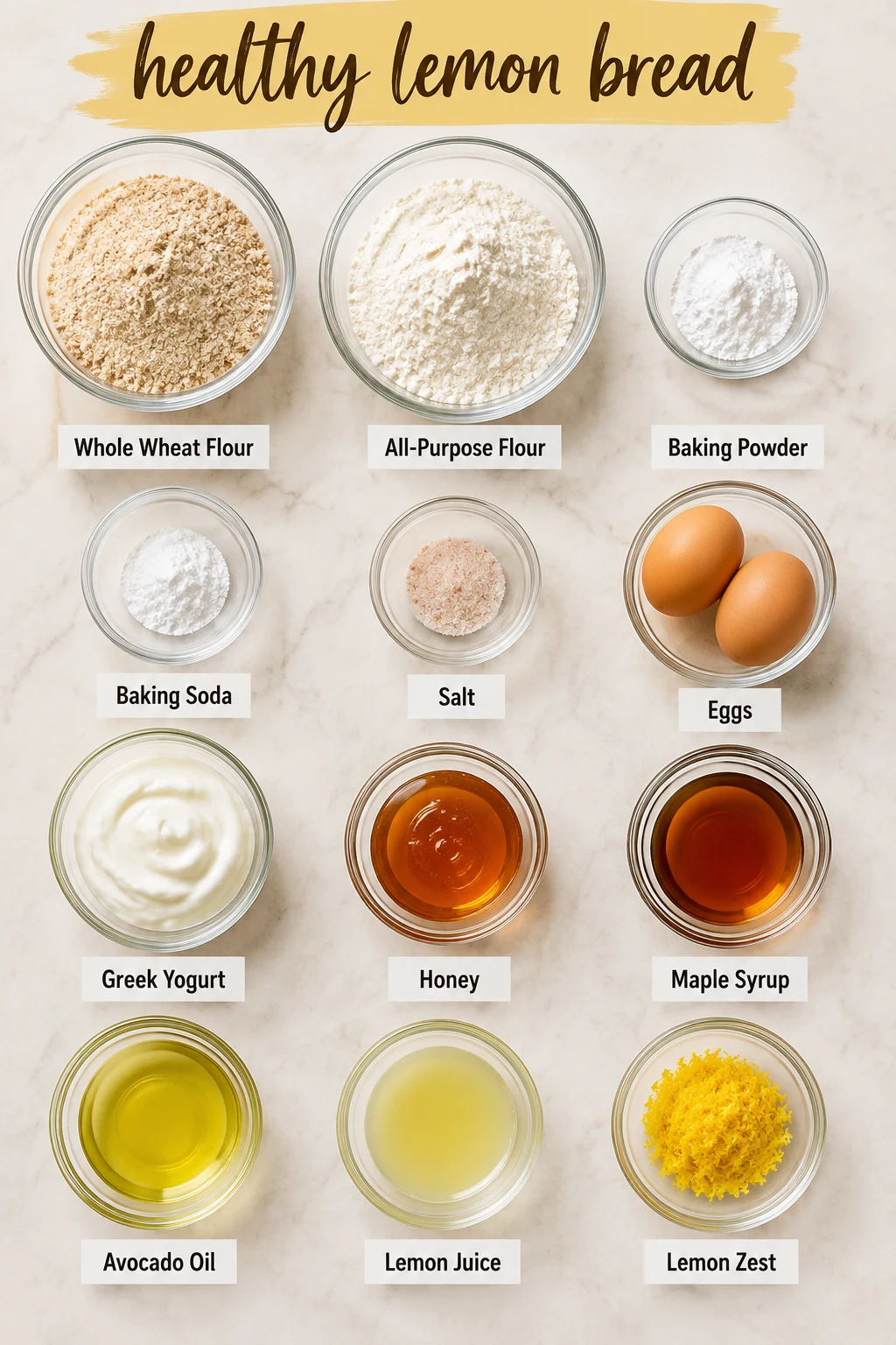 healthy lemon bread ingredients