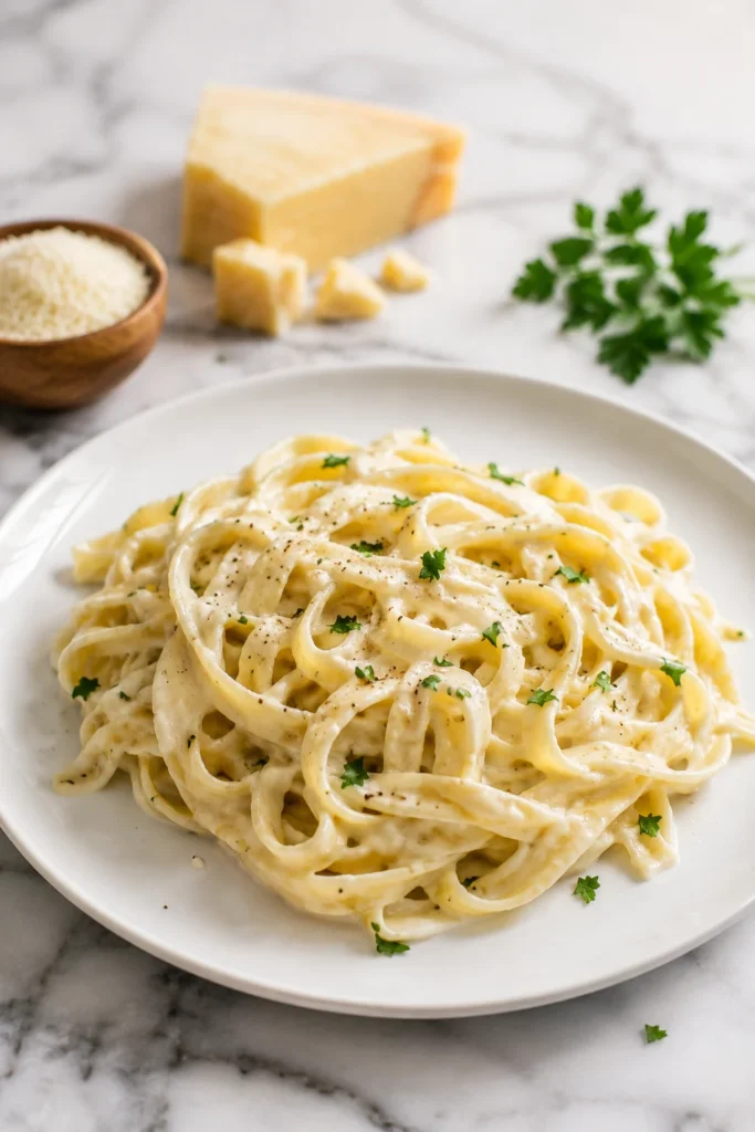 homemade fettuccine alfredo