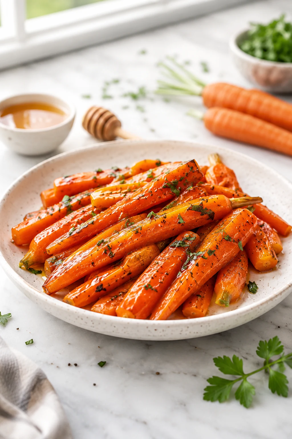 Honey glazed carrots recipe — easy step-by-step dish