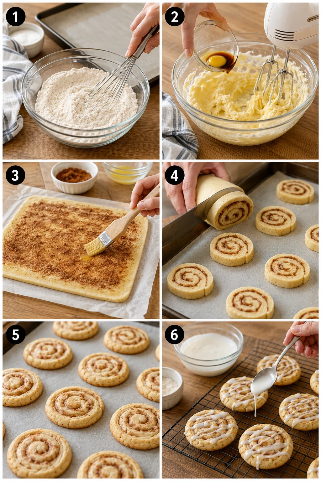 Irresistible Cinnamon Roll Cookies step by step