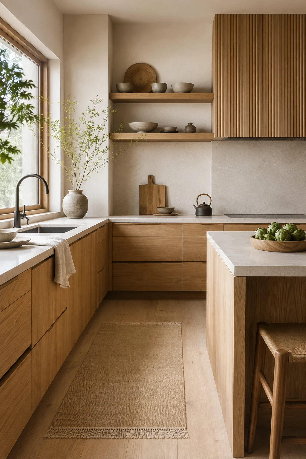 Build Your Japandi Kitchen Ideas Around Natural Wood Cabinetry — japandi kitchen ideas