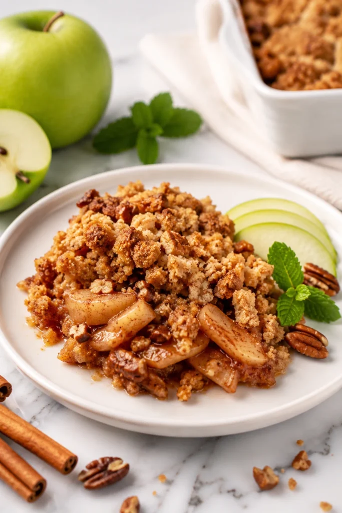 keto apple crumble